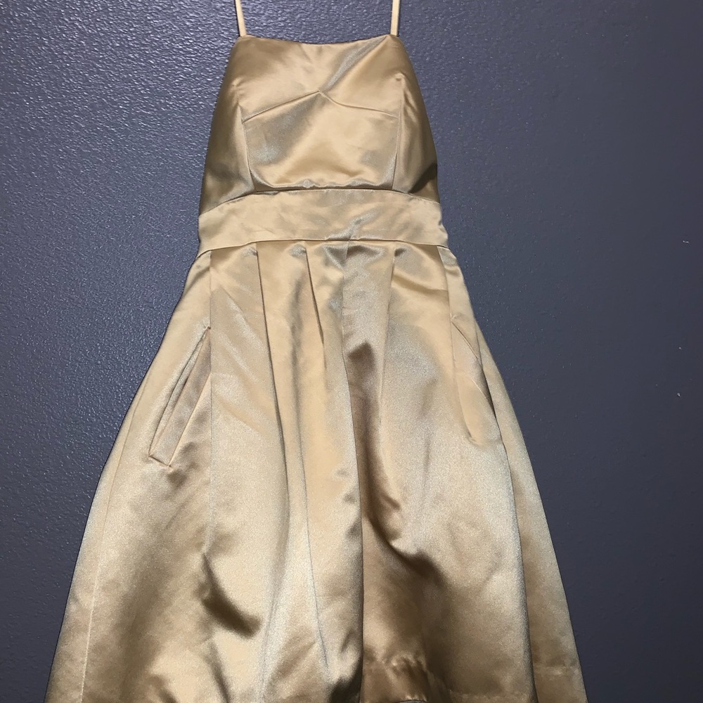 Gold BCBG dress